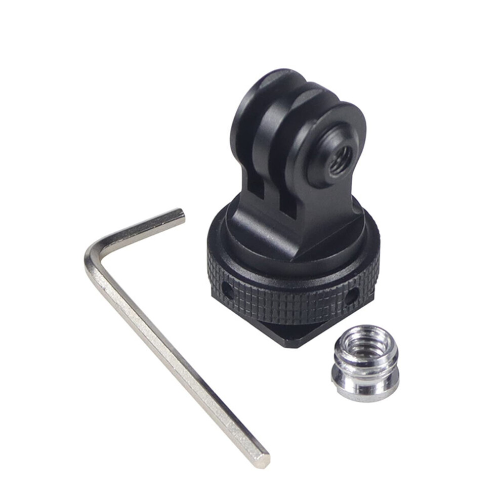 Tripod Screw To Dslr Camera Flash Cold Shoe Mount Adapter Compatible With Action Camera 11 To 3+ Action Camera 2/3 9339159716700