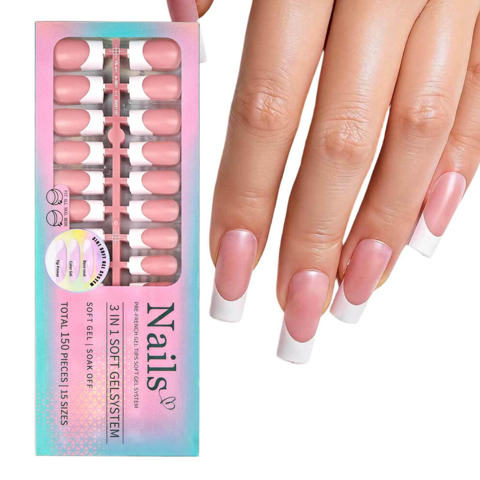1Set Solid Color Glossy False Nail Western Tips-YS05