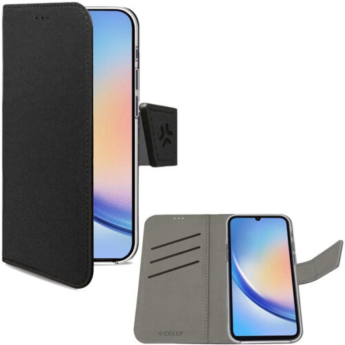 Wally Wallet Case Galaxy A35 5G Schwarz