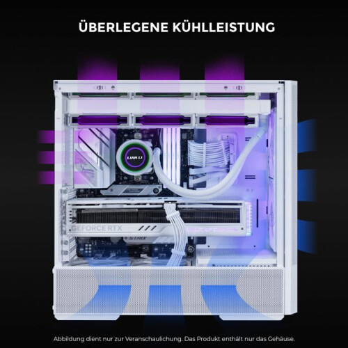 PC-behuizing - LIAN-LI - Lancool 207 RGB - Wit - ATX - 4 Ventilatoren 2