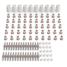 110 Pcs Plasma Cutting Consumables Fit Cut 40 50 With Plasma Cutter Torch Pt31 Lg40