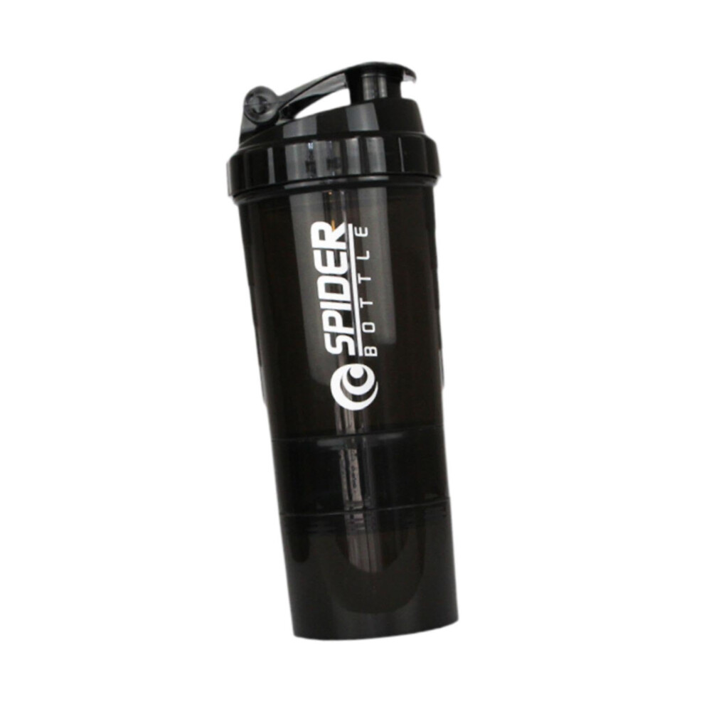 Black Protein Shaker Bottle, Mixer Shaker Bottle For Coffee Milkshakes, Milk Mixer Cup, Supplement Shaker For Preworkout Fitness,