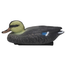 Pato de isca realista com design flutuante para caça de patos e aves aquáticas. Design leve, pose natural, detalhes em penas, uso externo,