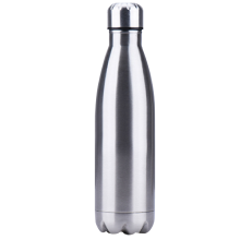 Pulverbeschichtete Edelstahl-Trinkflasche, doppelwandig, vakuumisoliert, mit Sublimationsdruck, auslaufsicher, lebensmittelecht, BPA-frei, für