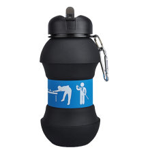 Collapsible Water Bottle, Silicone Construction, Perfect For Kids' Adventures, Bpa-Free, Leakproof, And Shockproof Design For On-The-Go Hydration