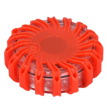 Balise de signalisation routière à LED, feu de détresse clignotant, disque lumineux, base magnétique, étanche et résistante à l'huile, 9 modes