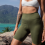 Πολύχρωμο σορτς Spandex με ψηλή μέση και ελαστικότητα 4 κατευθύνσεων: Αναπνέον σορτς 8