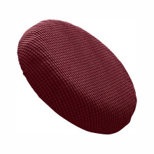 Almofada lavável para banquetas de móveis de exterior, capa redonda para banqueta com base antiderrapante, protetor ajustável para banqueta de