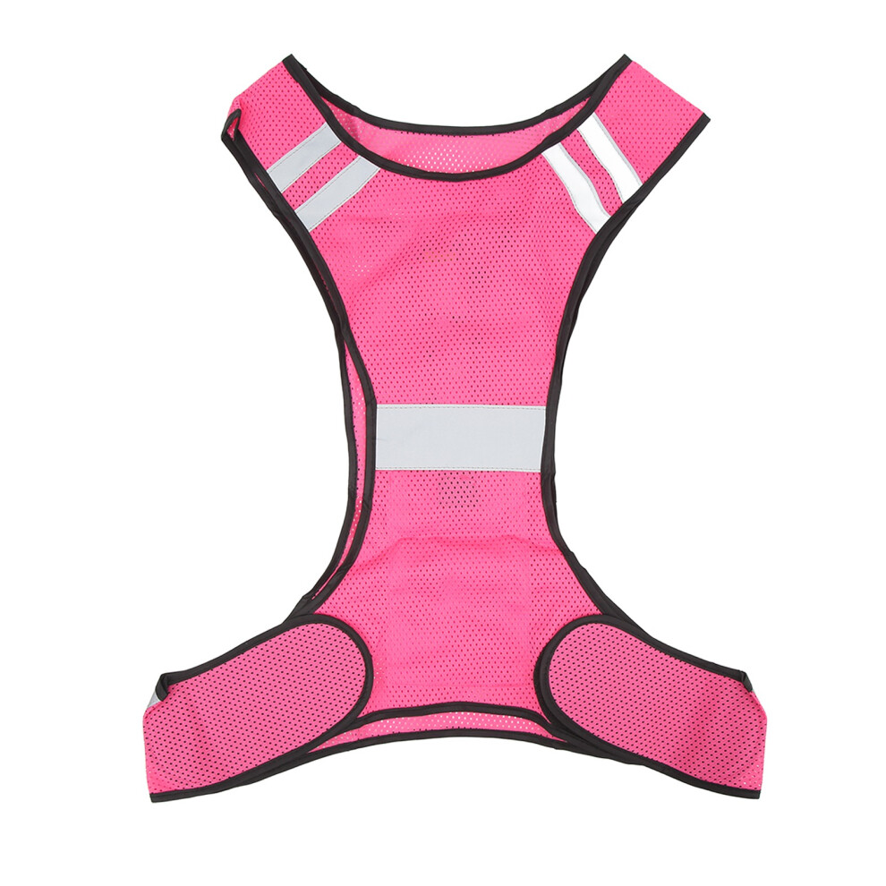 Reflective Running Vest, Safety Vest With Pocket For Essentials, Adjustable Mesh Vest With Reflective Strips For Enhanced Visibility 9088816744708