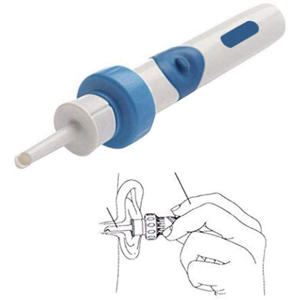 Electric Wireless Safe Vibration Painless Vacuum Ear Wax Pick Cleaner Spiral EarCleaning Device Ear Wax Remover Tool