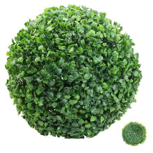 artificial boxwood for outdoor use, artificial oval topiary, fake grass ball