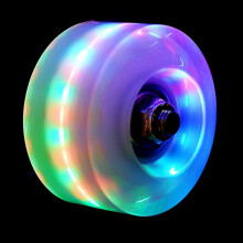 Skate Wheels Light Up 4 Pieces Bearings Red Multicolour For Roller Skates Recreational Hockey Skating Accessories