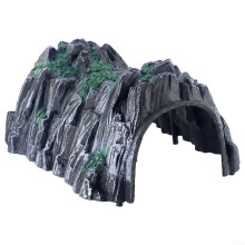 Simulation for cave model for railway track decoration and miniature landscape design
