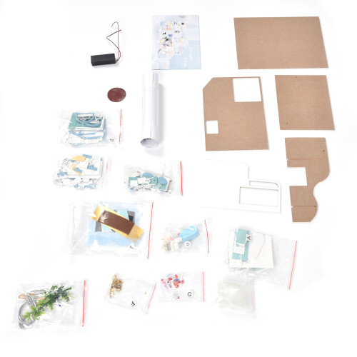 DIY Puppenhaus-Bausatz, Miniatur-Hausbausatz, 1