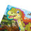 Dinosaurier-Puzzle aus Holz, Alphabet- und 8