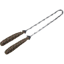 Scie à chaîne de poche portable, scie de survie d'urgence pour activités de plein air, scie à main pliable avec chaîne, scie à corde légère,
