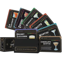 'Cocktail Cards, Upgraded: 100 Cocktail Recipes to Master Bartender FlashcardShaped Cocktails with StepbyStep Instructions'