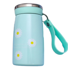 Umweltfreundliche, recycelte Mini-Wasserflasche, pulverbeschichtet, hält Getränke warm und kalt, Edelstahl 316