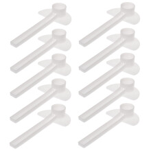 10 Pcs Bee Feeder Honey Entrance Feeder Beekeeping Cap-White