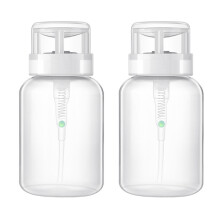 Stilvoller Make-up-Entferner-Spender aus wiederverwendbarem PP-Material mit transparenter Farbkombination und verriegelbarem Kopf für unterwegs