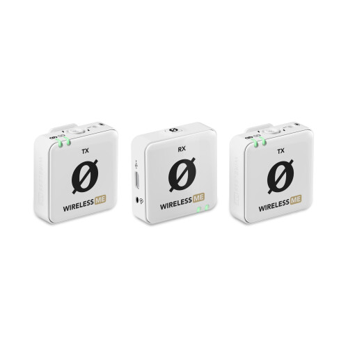 Rode RØDE Wireless ME Dual White - compact wireless microphone system with two transmitters for two-channel recording