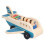 Kleinkinder Holz Flugzeug Spielset Air Passagier 6