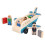 Kleinkinder Holz Flugzeug Spielset Air Passagier 10