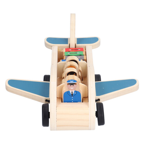 Kleinkinder Holz Flugzeug Spielset Air Passagier 2