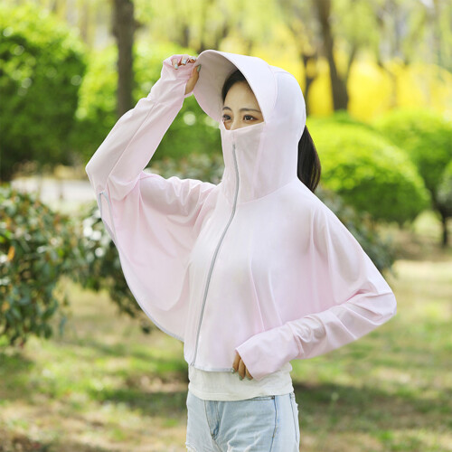 Lightweight Sun Shawl Hoodie L 2