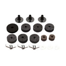 18piece replacement cymbal set, drum cymbal felt pads, cymbal stand felt pads for cymbal stackers, percussion instruments