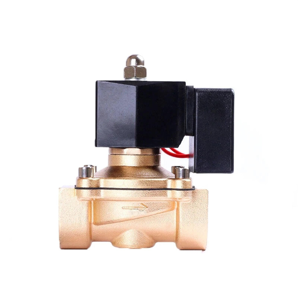 1 Inch Normally Closed Brass Solenoid Valve, Multivoltage 24Vdc/12Vdc/110Vac/220Vac, 24Hour Duty, 1 Piece 9339159718063