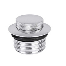 Motorcycle Gas Cap Flush Mount Screwin Fuel Tank Cover for Harley Dyna Sportster Softail Silver