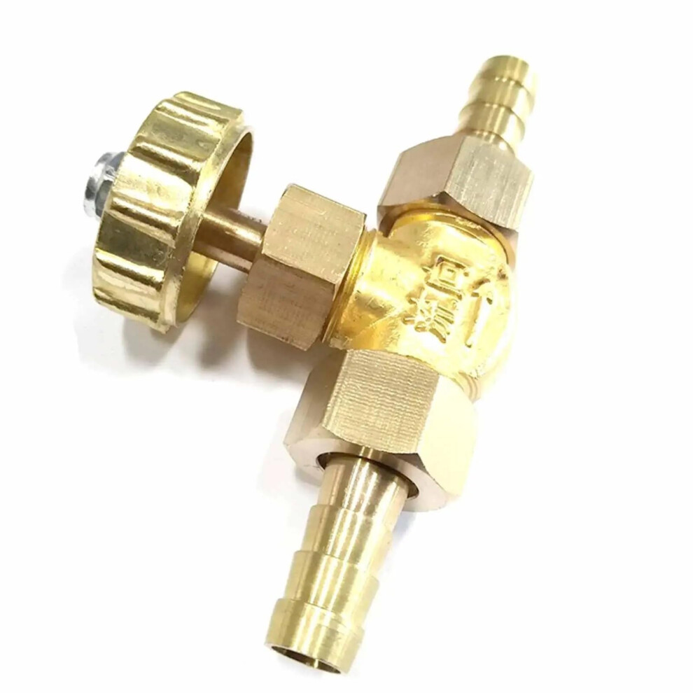 Needle Valve For 8Mm Hose I.d., Brass Barbed Straight Gas Control Valve, 1 Pc 9001264309039