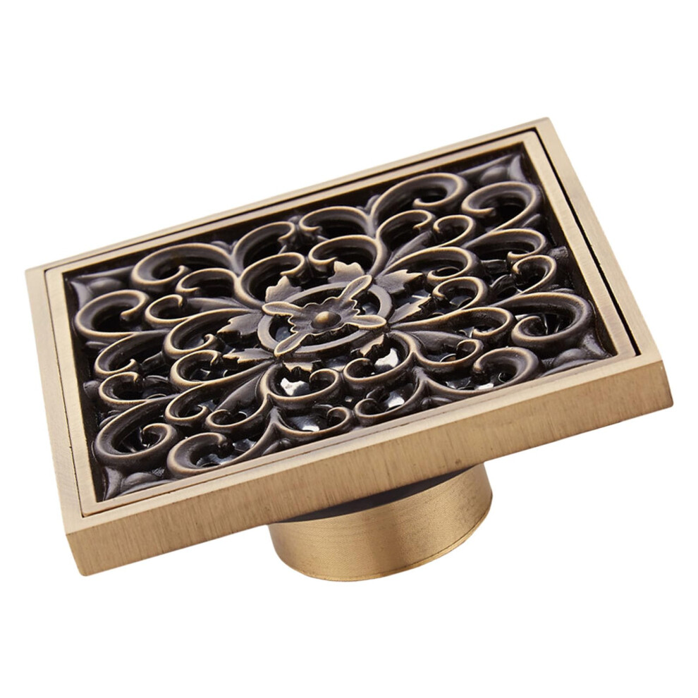 Brass Bathroom Drain With Filter Antique Style Gravity Spring Mechanism Anticlog 9001264309367