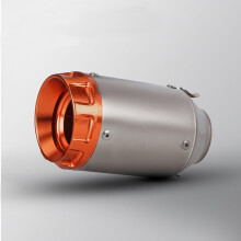 Exhaust Muffler Universal For MT07 MT09 Stainless Steel AR Circular Pit (6)