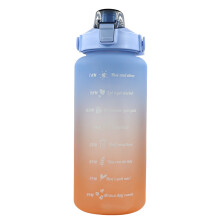 64oz Wasserflasche mit inspirierenden Zitaten, auslaufsicher und BPA-frei, ideal für Fitnessbegeisterte und Outdoor-Fans (Vibrant, 2 Liter)