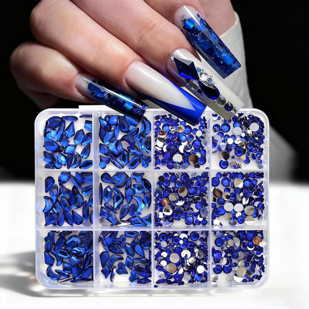 1Set Assorted Shape Flat Back Rhinestones for Nail Art-01color