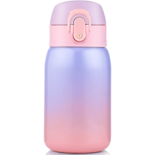 Isolierte Wasserflasche in leuchtenden Farben, doppelwandig vakuumisoliert Getränke heiß oder kalt, auslaufsicheres Design verhindert Verschütten,