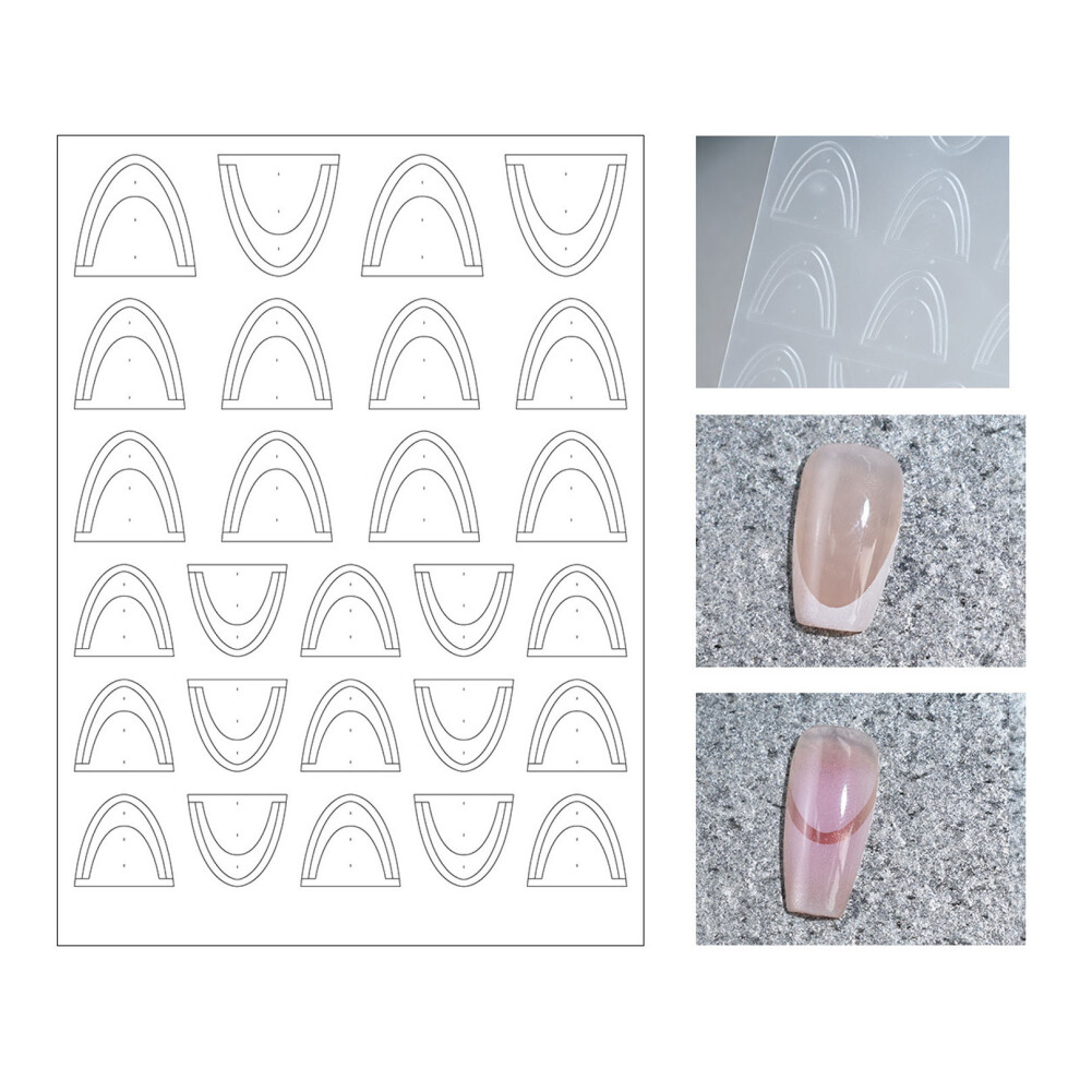 Innovative Nail Stickers Nail Stencils Decals For-H029