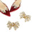 Secures Fit Bowknot Shape Shoe Accessories-M782 silver shoe cli 3