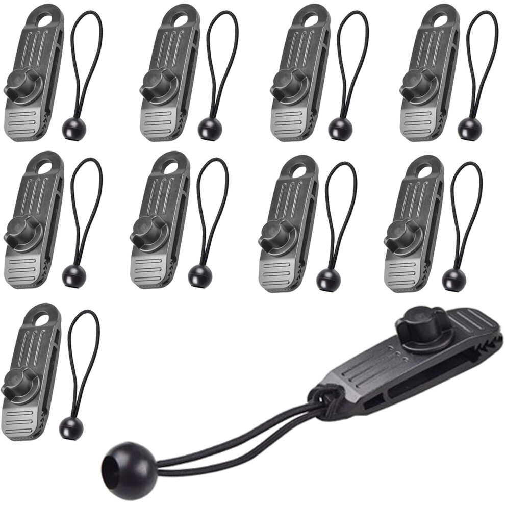 Bungee Ball Cords For Carabiner, Heavy Duty Tarp Clips, Highly Elastic And Durable, Ideal For Camping Trips And Tarpaulin Fixation 9088816863898