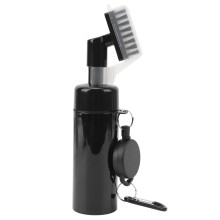 Lekvrije golfwaterborstel, grote nylon borstelkop met knijpfles en uitschuifbare haak, antislip handgreep, afneembare waterfles.