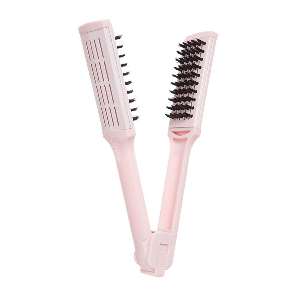 Cordless Hair Straightener Brush with Quick Tangle Styling, Heat AntiStatic for Travel