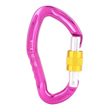 Mosquetón ergonómico de alta resistencia, cierre de color moderno para uso en exteriores y diario, aleación de aluminio ligera y duradera, bloqueo