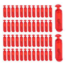 Hoogwaardige viskralen, 50 stuks PVC-ratels met roestvrijstalen kern, die oplichten in het donker voor een aantrekkelijker uiterlijk, verminderen