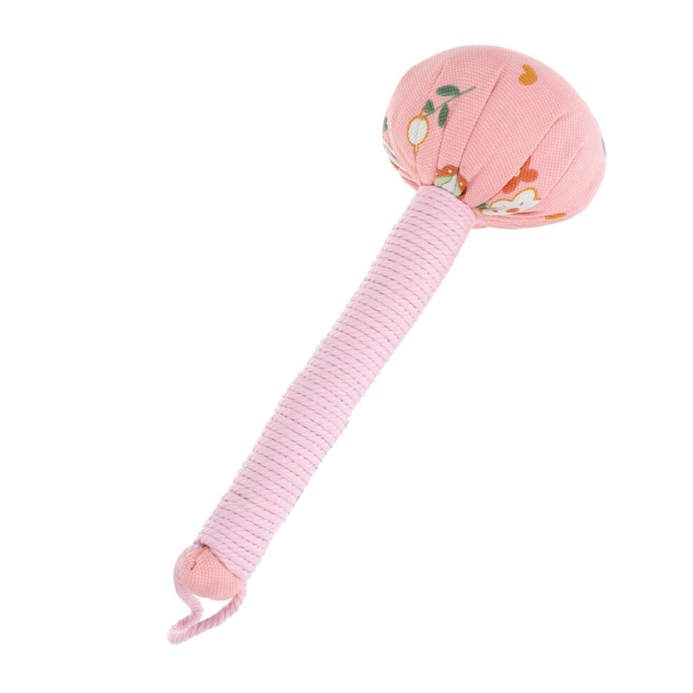 Pink Handheld Massage Hammer Back And Shoulder Massager Portable Manual Body Massager Stick Ergonomic Design