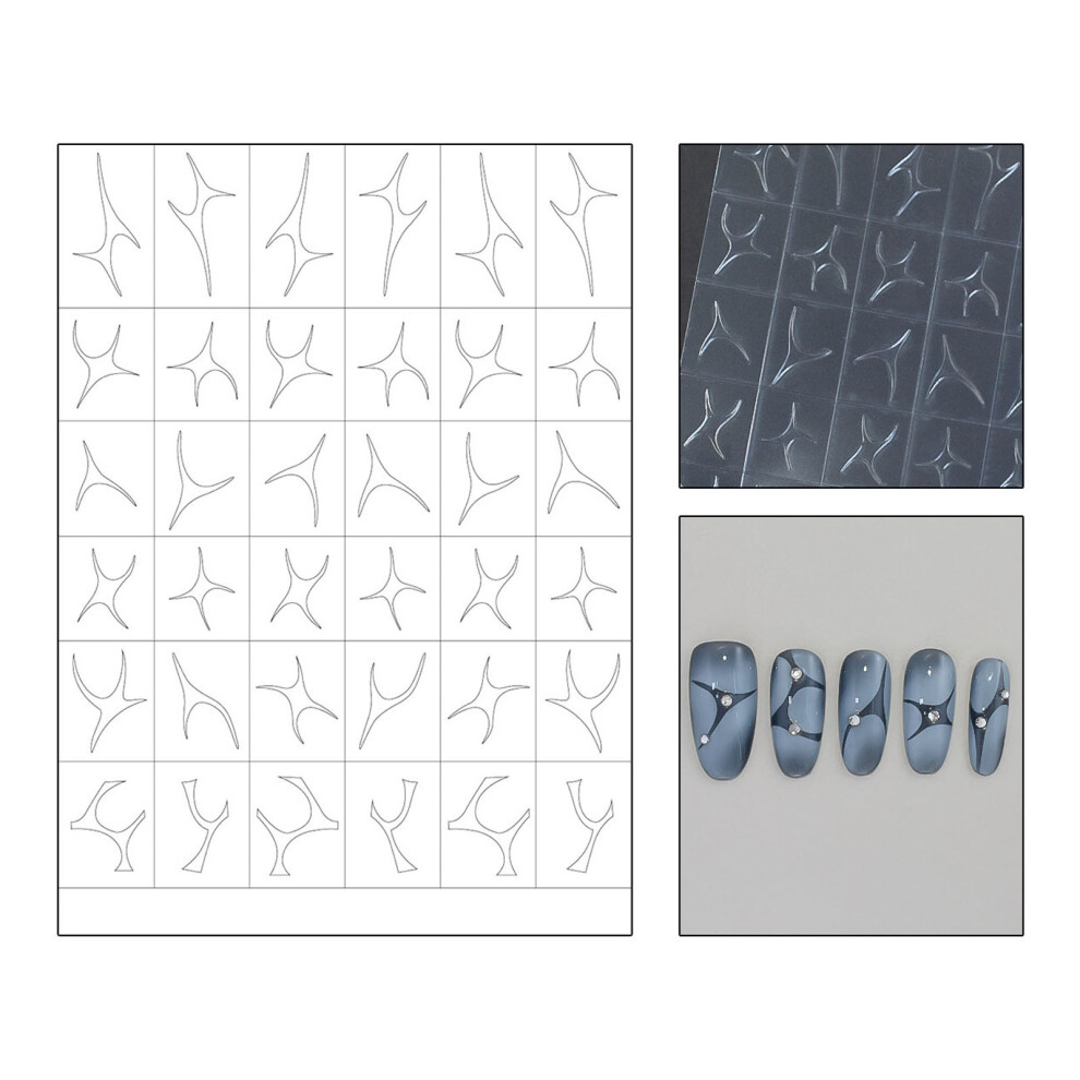 Personalizing Nail Stencil Nail Art Stickers For Unique-H415