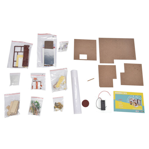 Holz Handwerk Miniatur Puppenhaus Kit Einfache