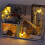 Holz Handwerk Miniatur Puppenhaus Kit Einfache 12