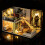 Holz Handwerk Miniatur Puppenhaus Kit Einfache 9